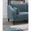 Gorgeous Mineral Laf / Raf One Arm Chair 1 pièce Morgan Fabric-491631858