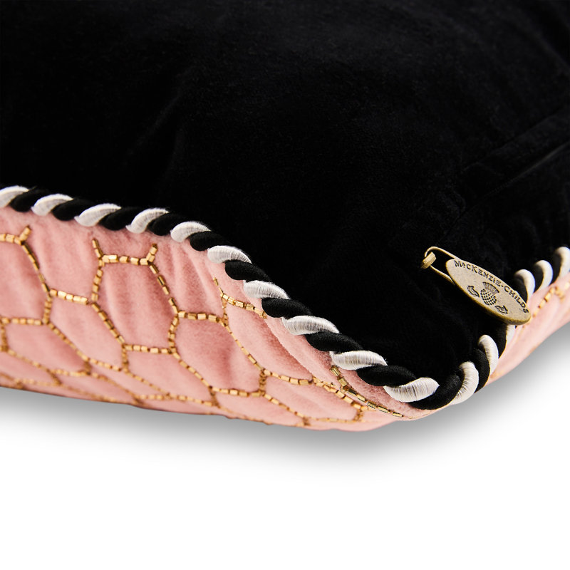 Queen Bee Pink Throw Pillow