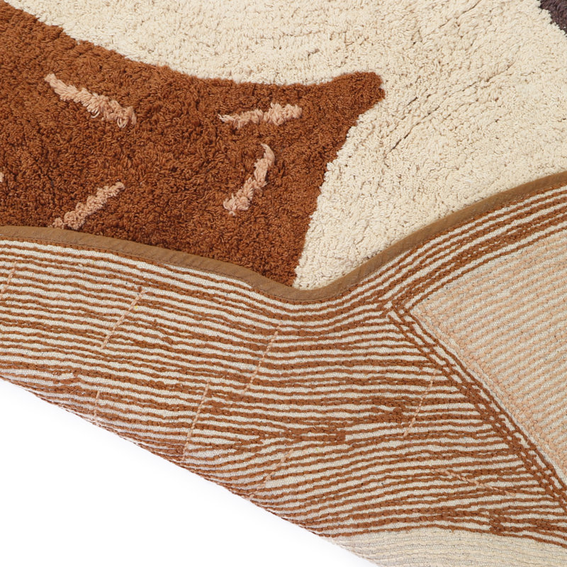 Ferri Marlo Cotton Brown/Cream Rug