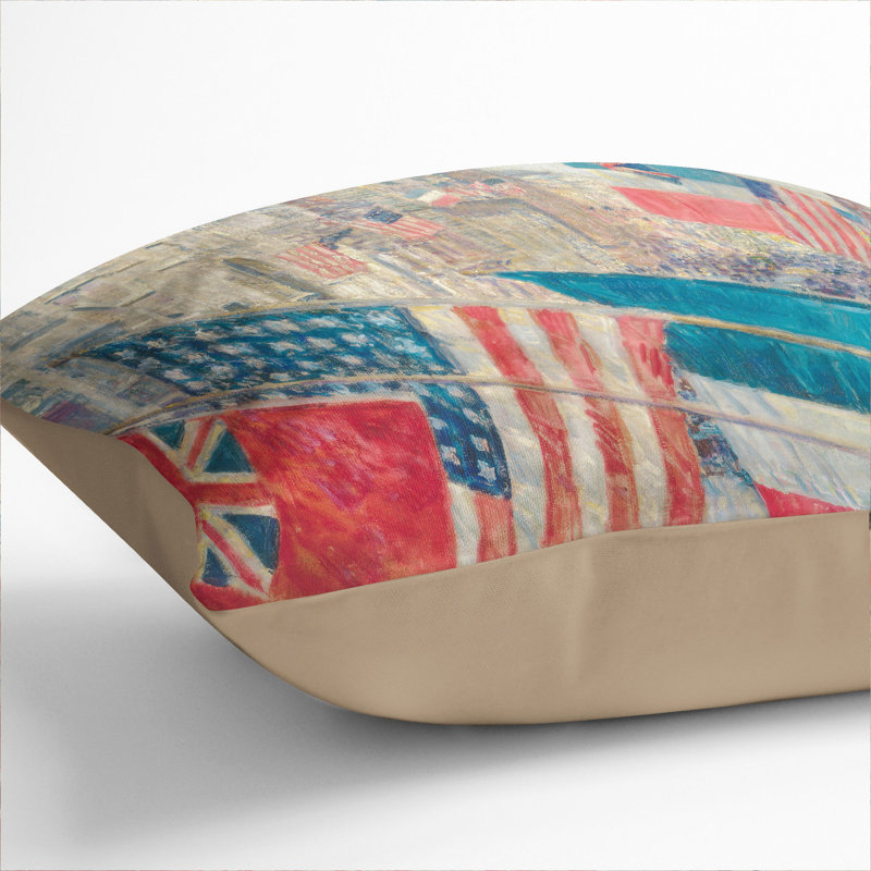 Allies Day in May Scatter Cushion, 55cm H x 55cm W x 20cm D, Stone