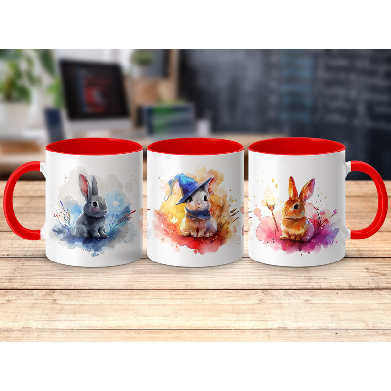 Ceramic Coffee Mug, Red