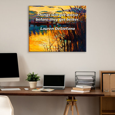 Astoria Grand Gallery Wrapped Canvas By Geshe Kelsang Gyatso: "Without inner peace, outer peace is im