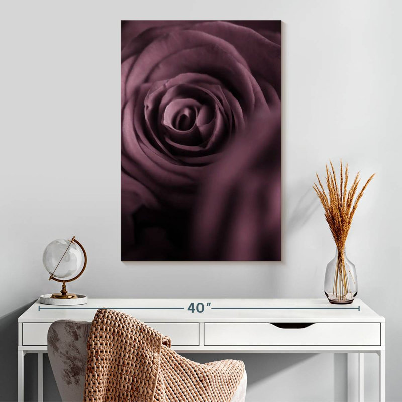 Harnek rose mauve foncé I, H 30 po x l 20 po