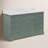 Meriline 60" Single Bathroom Vanity Set with Sage Green Cabinet and Carrara Marble Countertop-455012120-403223589