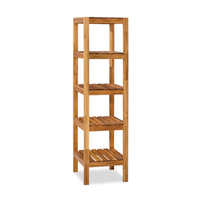4-Tier Acacia Wood Conner Rack