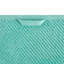 Ensemble de 4 serviettes essuie-mains diagonales 4 pièces 100% coton, turquoise