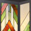 Lanterne murale d'extérieur en verre teinté 1 lumière H 16,25 po Bruckner-1431660110