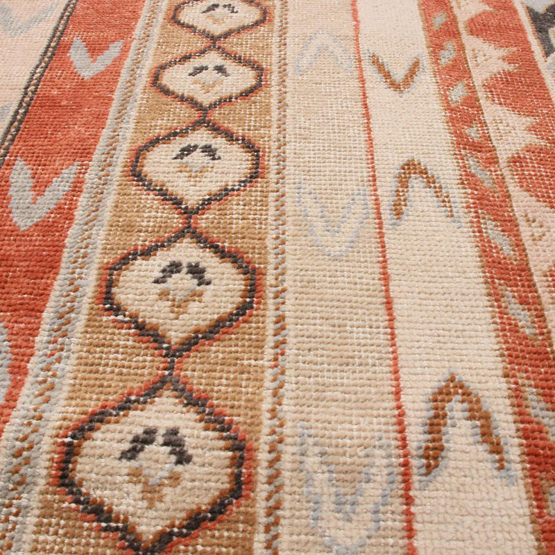 Distressed Homage Hand Knotted Wool Area Rug, Rectangle 8' x 10'