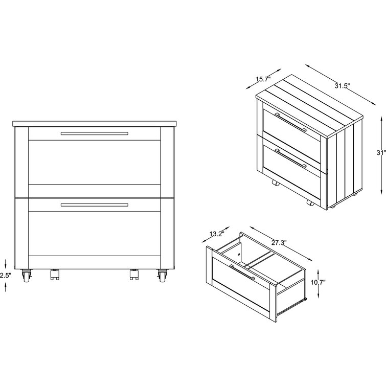 Alpine ADIOF500-02 5 Drawer Blueprint File Cabinet for 30 x 42 Sheets
