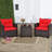 Chunn 2 - Person Patio Conversation Sets with Cushions-268894460-329014500