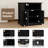 August Grove® Modern Nightstand with Cabinet & Built-In 2 AC Outlets + 2 USB Ports – Farmhouse Style End Table with Barn Door-114980933
