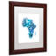 « africa splashs map », impression encadrée sur toile-17773525