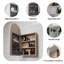 Armoire à pharmacie avec miroir Modern pré-assemblé-1958930289