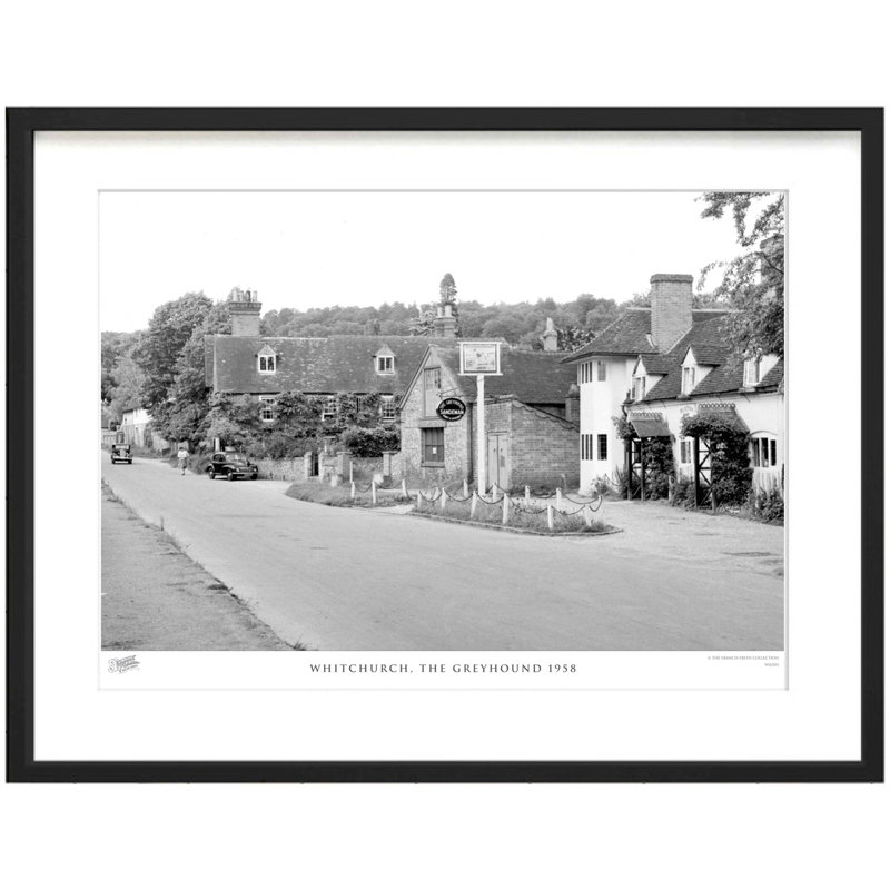 Whitchurch, The Greyhound 1958 by Francis Frith - Single Picture Frame Print, 40cm H x 50cm W x 2.3cm D