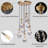 H100" Raindrops 7 Lights Pendant Light-1946991863