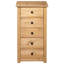 Machado Solid Wood 46cm W 5 - Drawer Chest of Drawers-106364285