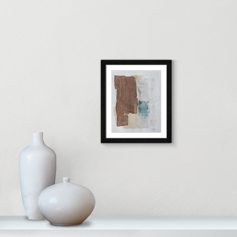 «Together We Work I» par Filippo Ioco - reproduction d'art encadrée, Cadre noir, H 15 po x l 13 po x P 0,75 po
