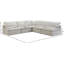 Canapé modulaire de 105 po Atis-875461792