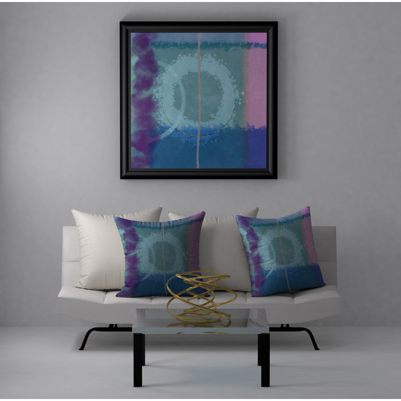Abstract Reversible Throw Pillow, 20" H x 20" W