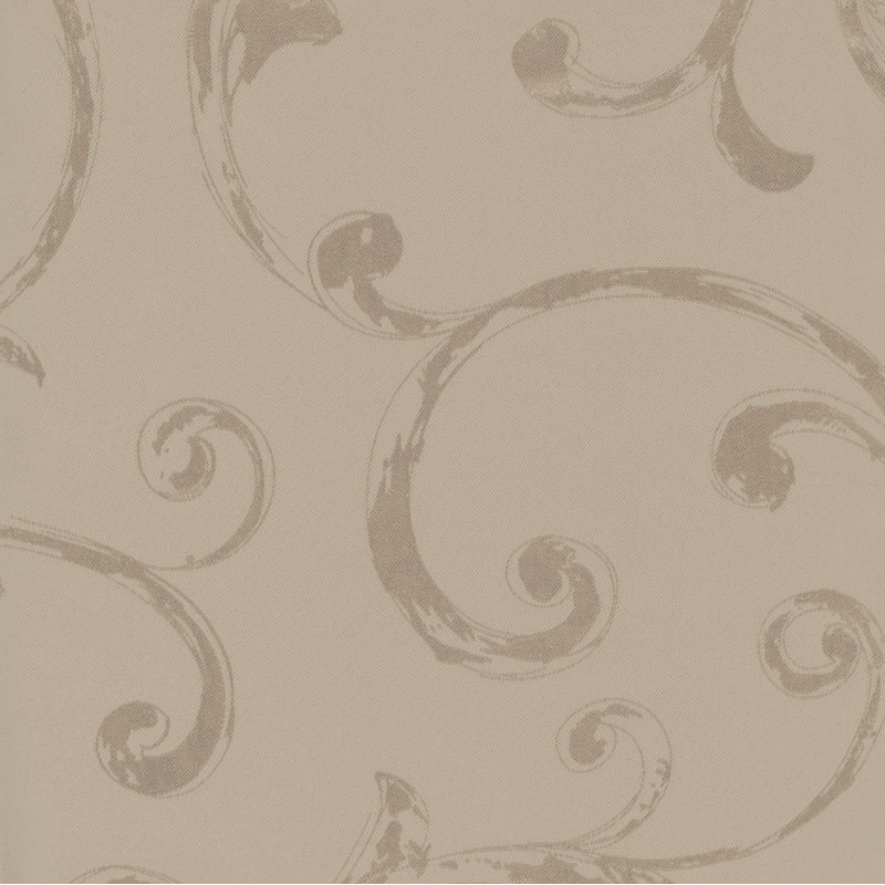 Rakowski Floral Scalloped Window Valance, Natural
