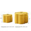 Poufs de rangement en velours, forme de fleur moderne, compact pour la maison
