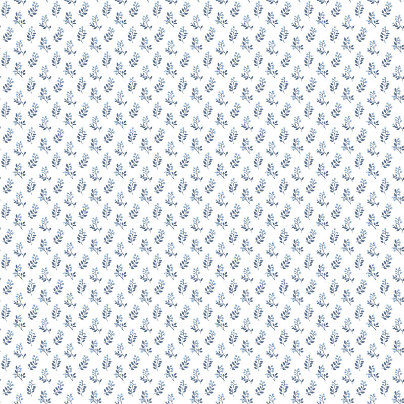 Churchtown 10m x 53cm Matte Wallpaper Roll, Blue