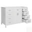 Armoire de salle de bain de style classique avec 2 portes et 8 tiroirs à fermeture en douceur-652235799
