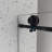 Matte Black Frameless Shower Door: Single Fixed Panel With Adjustable Soft-Close Sliding Door, Nano Easy Cleaning, Explosion-Proof Membrane