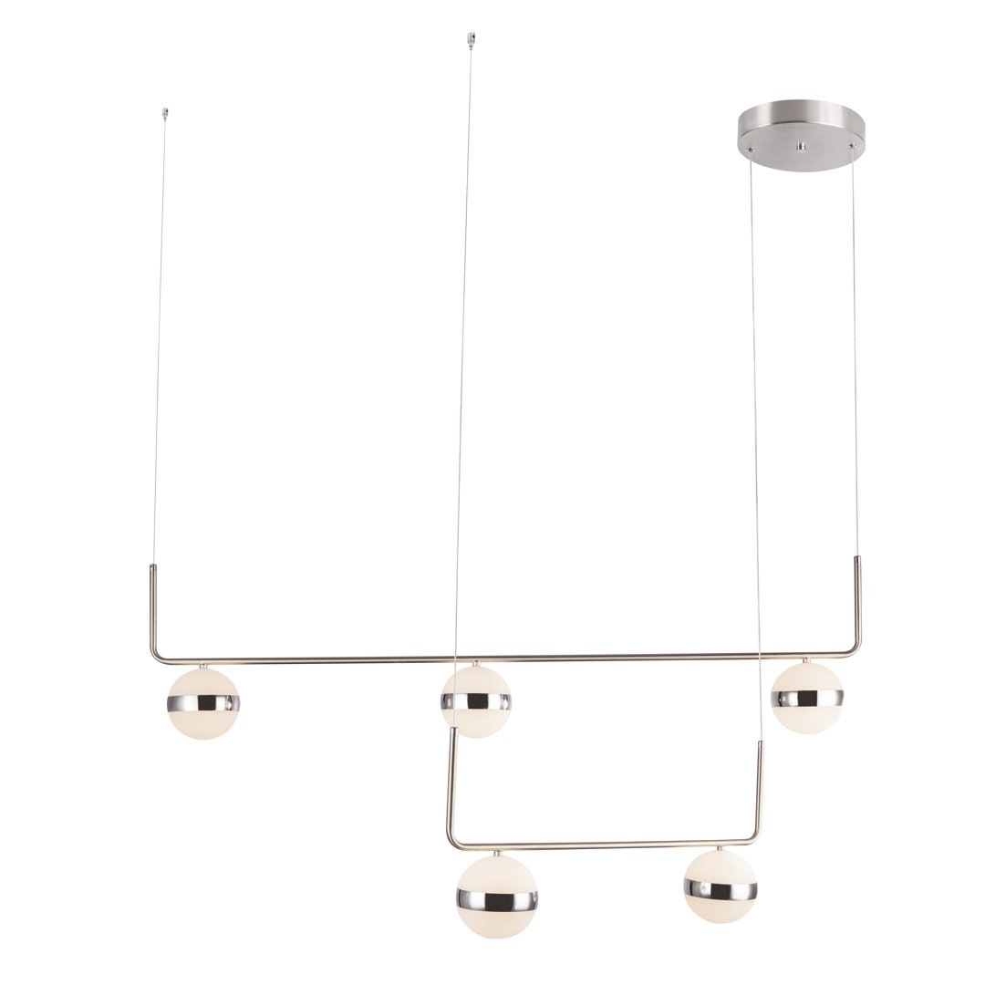 Viens 5 - Light Nickel/Matt LED Cluster Pendant