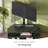 TV Stand with Mount, Power Outlets and LED Lights,Adjustable Corner Media Console for TVs up to-478636582