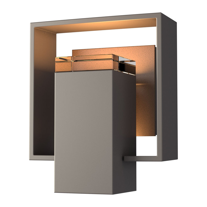 Shadow Box Aluminum Wall Light, Coastal Dark Smoke, Coastal Bronze, No