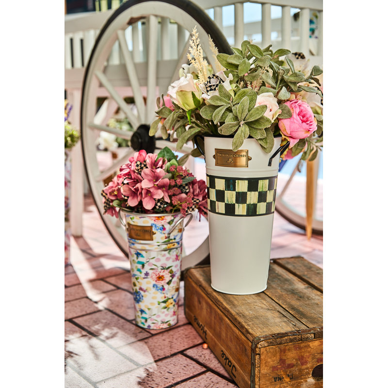 Spectator Galvanized Flower Buckets, Set Of 3