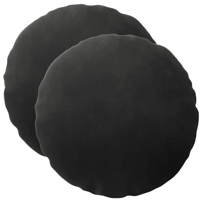 Black Round Cushion