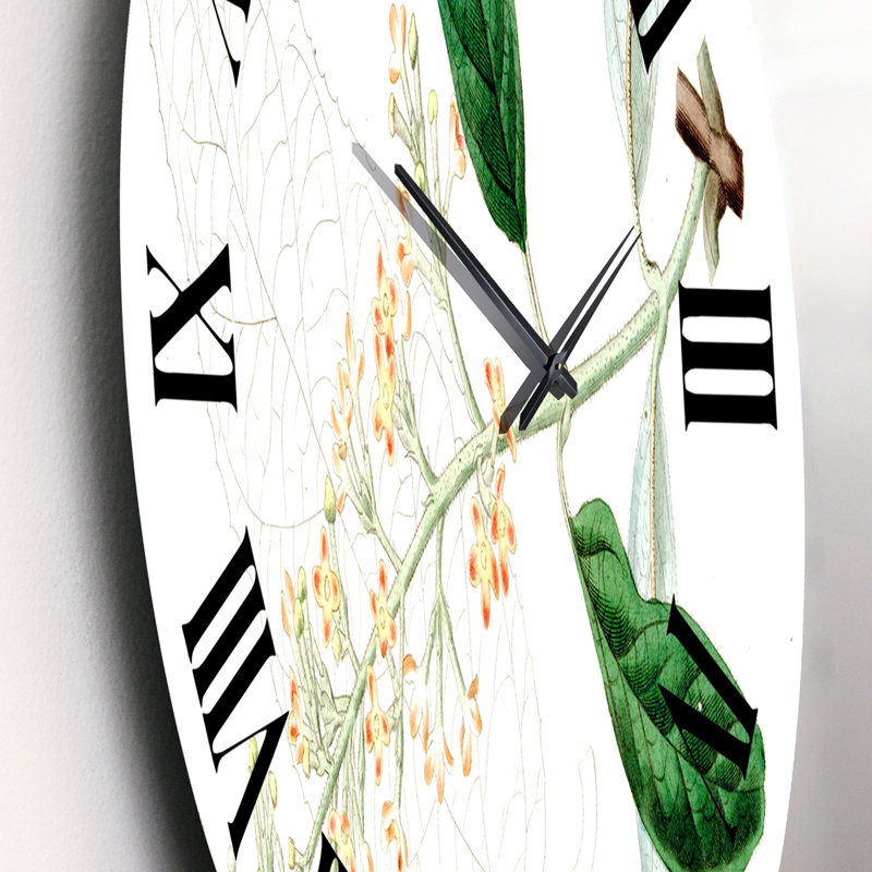 Vintage Plant Life XXVII - Horloge murale traditionnelle, Petit