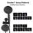Bathroom Tub and Shower Faucet Set, Wall Mounted Shower System with Handheld Spray and Dual Shower Heads