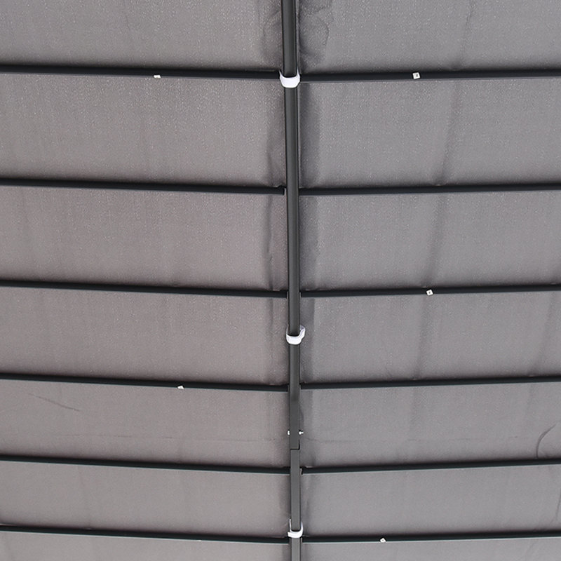 Outsunny Gray Steel Outdoor Pergola Gazebo with Weather-Resistant Canopy
