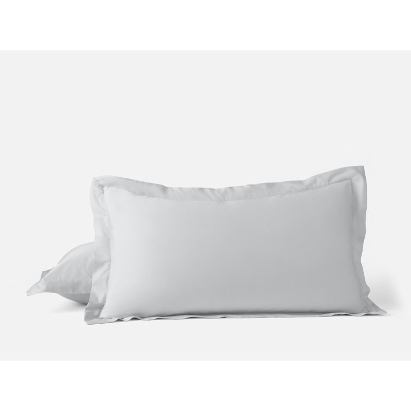 Organic Relaxed Sateen Sham, King, Seal