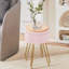 Tabouret de coiffeuse rond avec rangement pour salle de maquillage, chambre à coucher et salon-1604034043