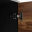 Bureau en L noyer et noir en L 54 po avec armoire de rangement Royalston