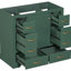 Base de meuble-lavabo 36 po - 6 tiroirs, bois massif et tablette réglable, look moderne, rangement pratique-1743374303-1743374290
