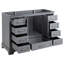 Quen 48" Freestanding Single Basin Vanity Set with Cabinet, Vanity Top-293161666-293161665-293540429