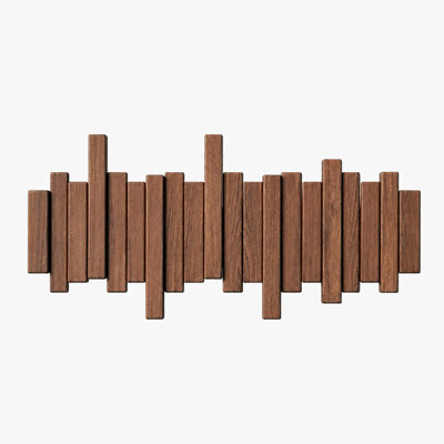 Portemanteaux pour piano, porte-manteaux muraux avec crochets rabattables, porte-manteaux moderne en bois de hêtre pour vestibule, vêtements, sacs, écouteurs