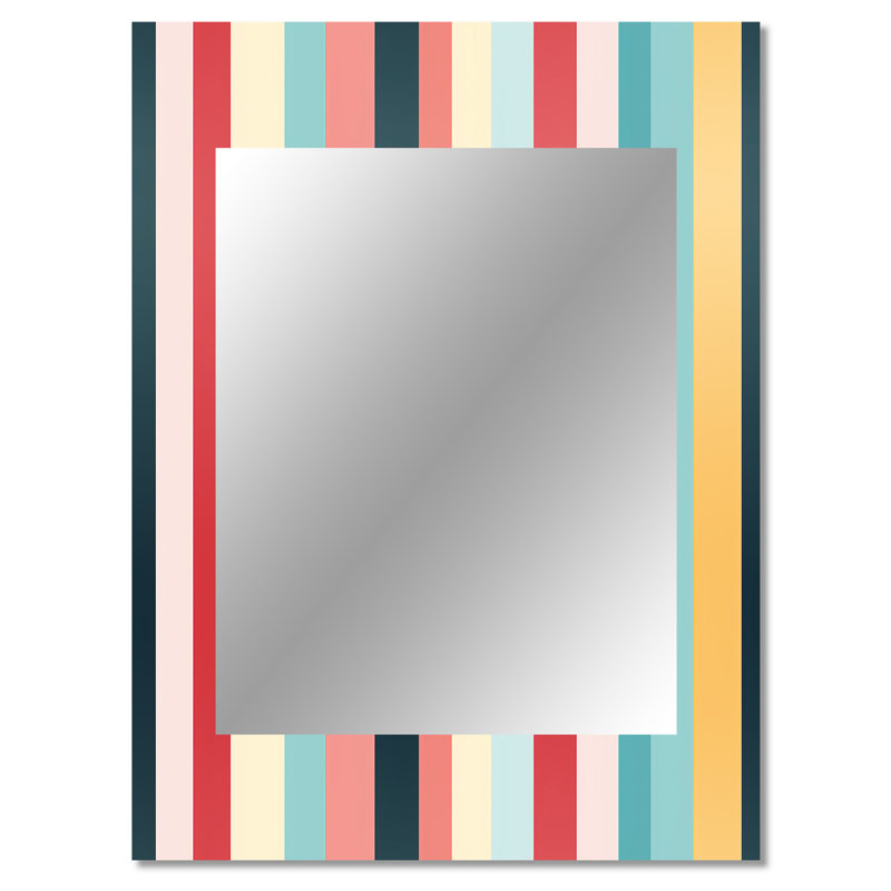 Motif de rayures arc-en-ciel Zanelle Boho, 40 po x 30 po