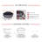 Afterglow Round Terrafab Wood Burning Fire Pit, Light Gray