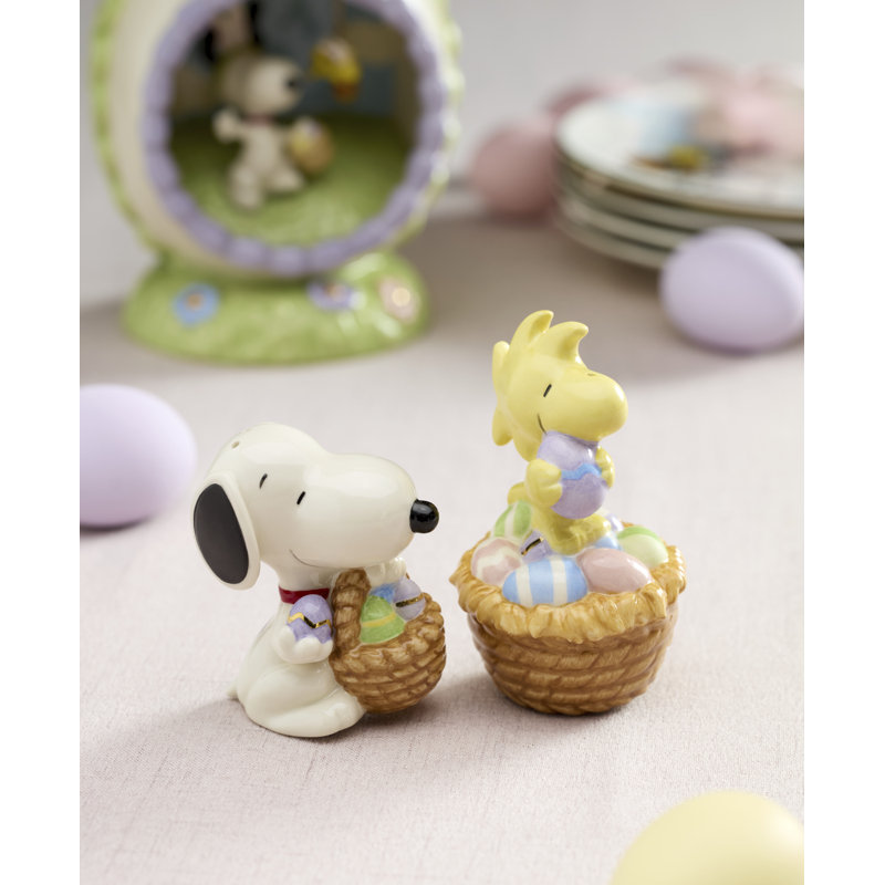 Lenox Snoopy Easter Salt and Pepper Set