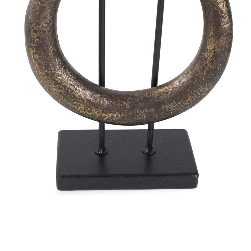 Boquin Circle Sculpture in Polyresin