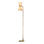 Gable Floor Lamp (Antique Natural Brass with Oyster Shade)