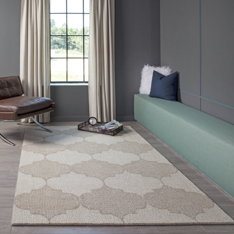 Cloninger Wool Geometric Indoor Rug, Rectangle 3'6" x 5'6"