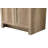 16 Inch Bath Storage Glass Cabinet  in Natural Oak-1032677945-1032677947