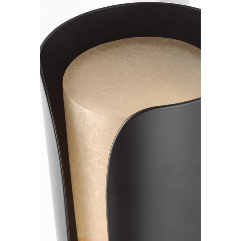 Anne-Marie Barton Armise 18" Sconce with Alabaster, 18" H x 5.25" W x 6.25" D, Matte Carbon